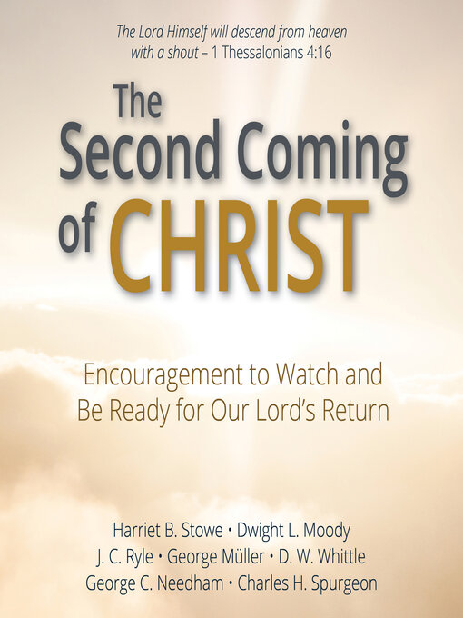 Title details for The Second Coming of Christ by Harriet B. Stowe - Wait list